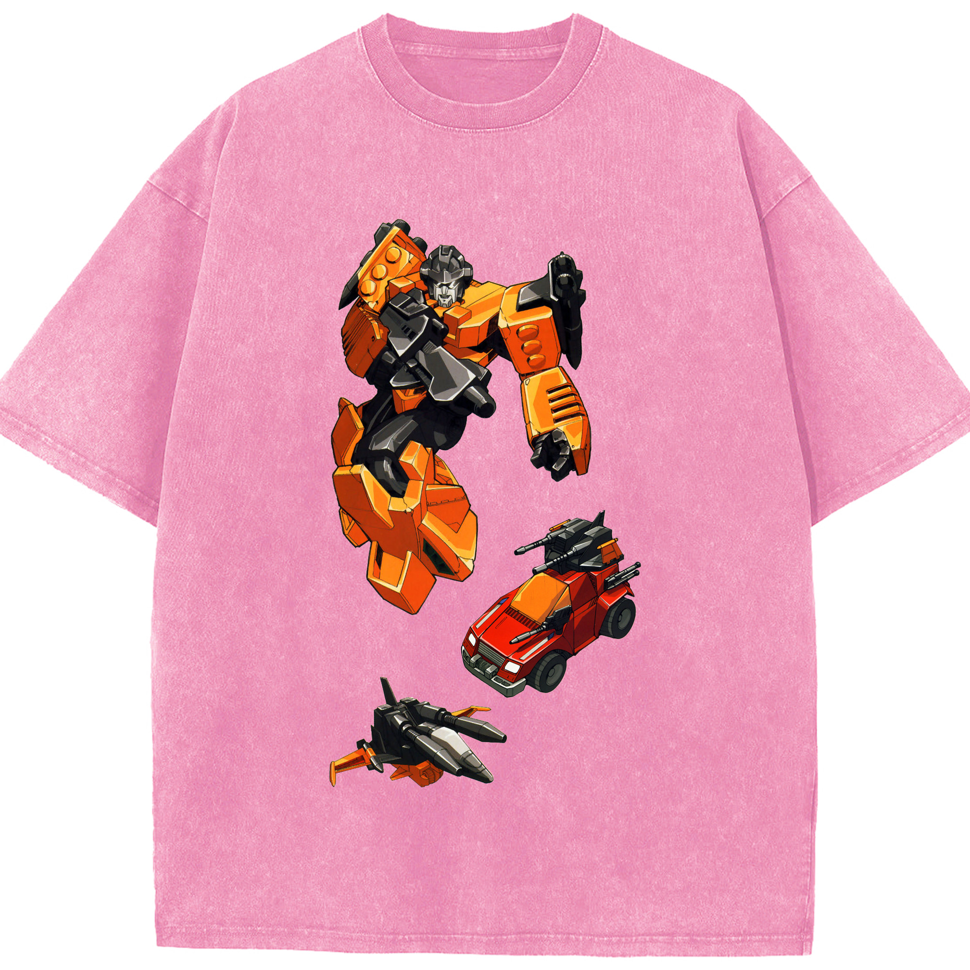 （画像用）  綿100% ヴィンテージ風 半袖Tシャツ（フロントプリント）
